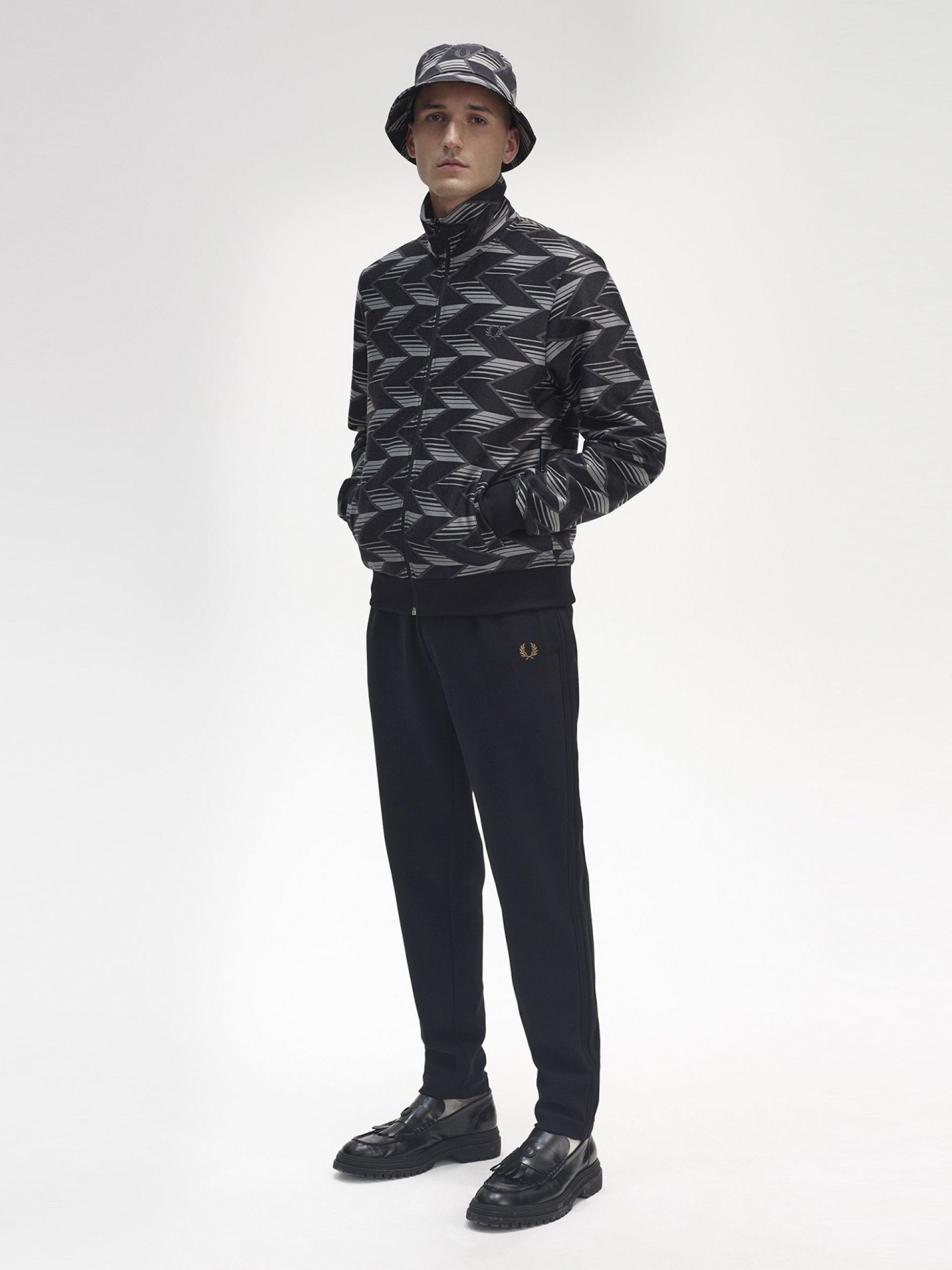 Casaco Fred Perry Chevron Striped Track