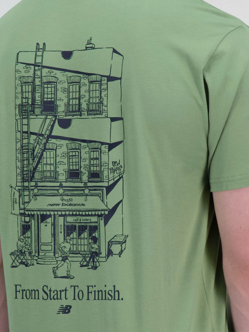 New Balance Essentials Caf Shop Front T-shirt