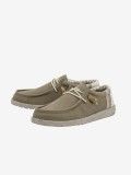 Hey Dude Wally Linen Natural Shoes