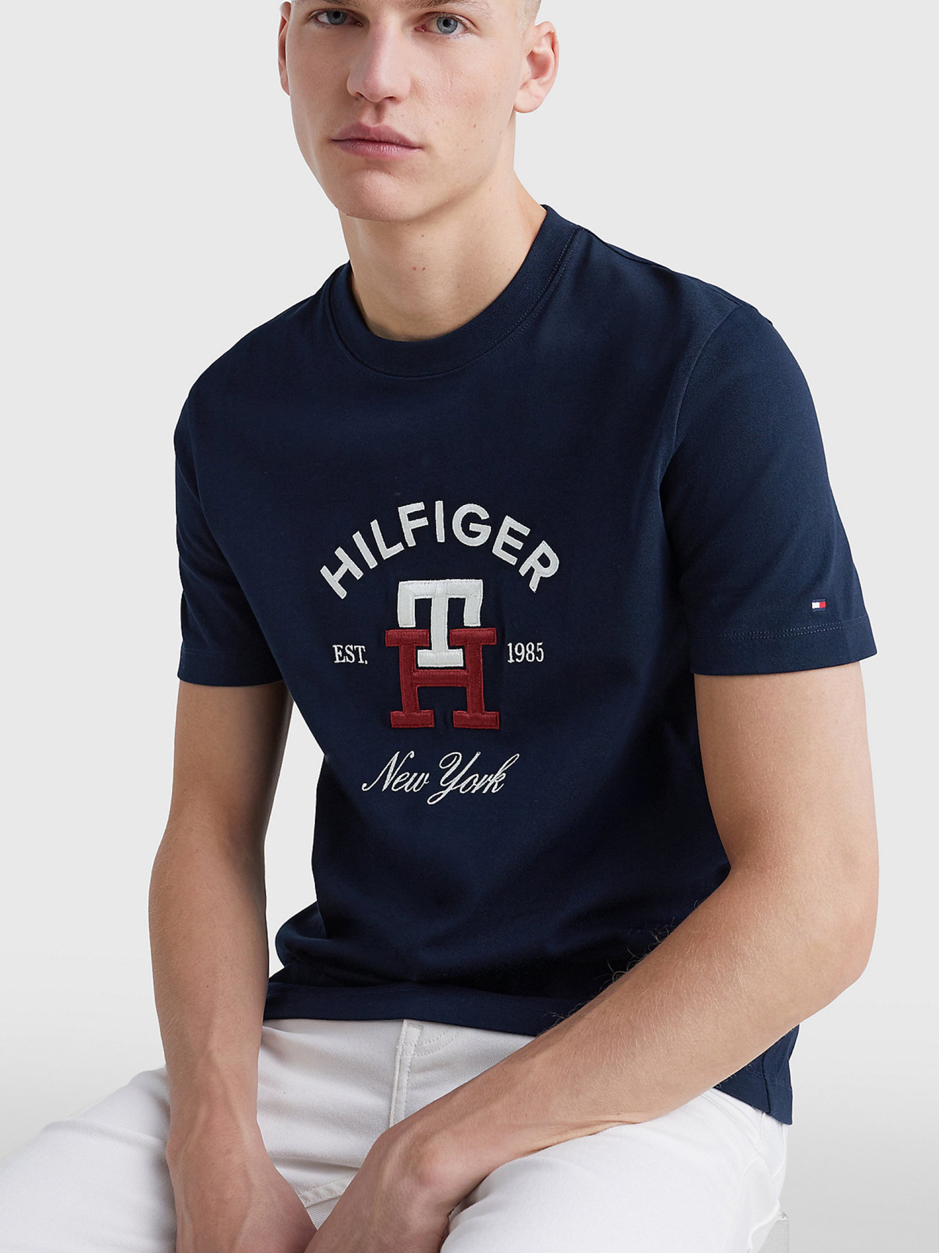 T-shirt Tommy Hilfiger Curved Embroidery Monogram