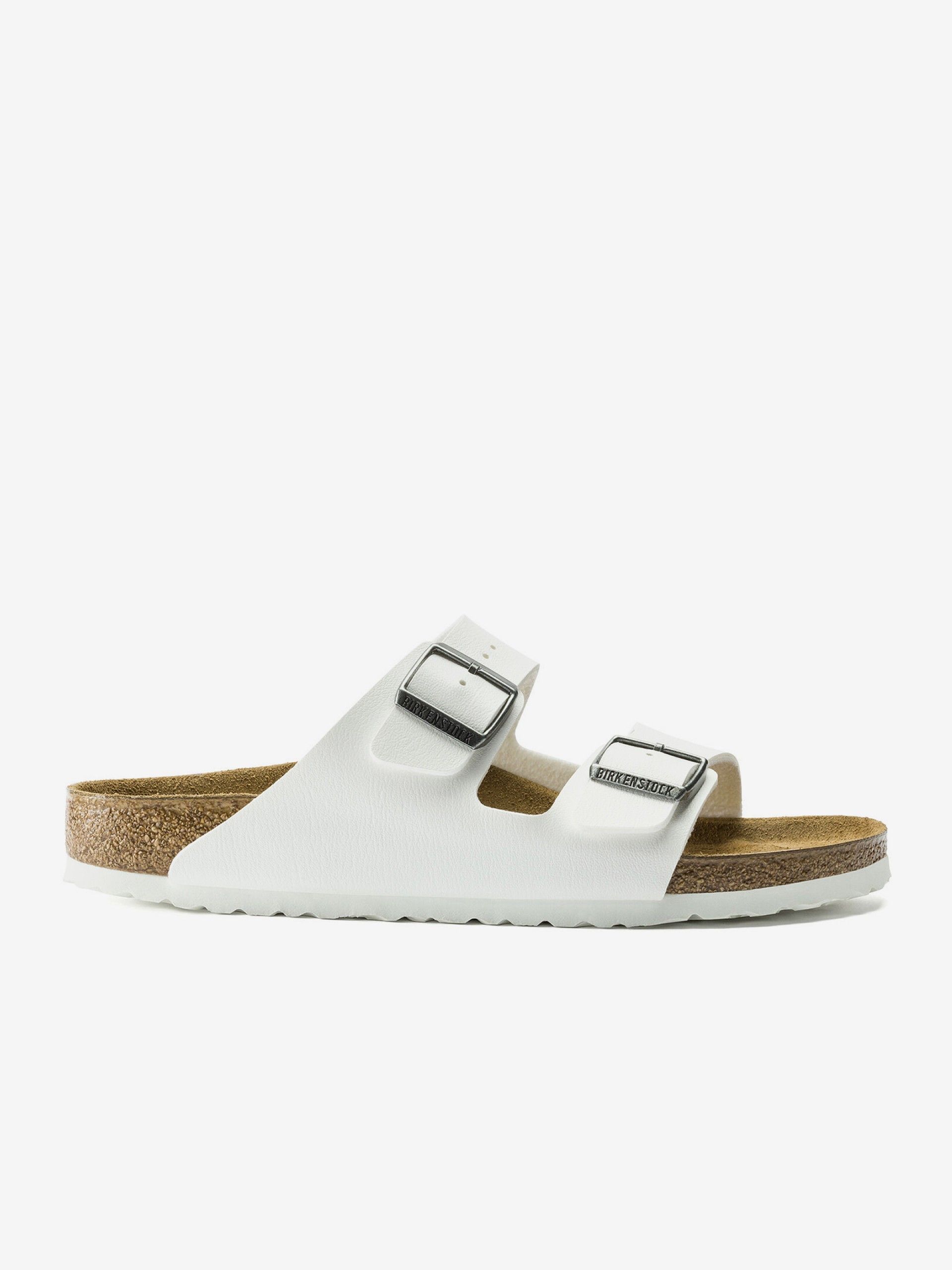 Chinelos Birkenstock Arizona Birko-Flor Brancos