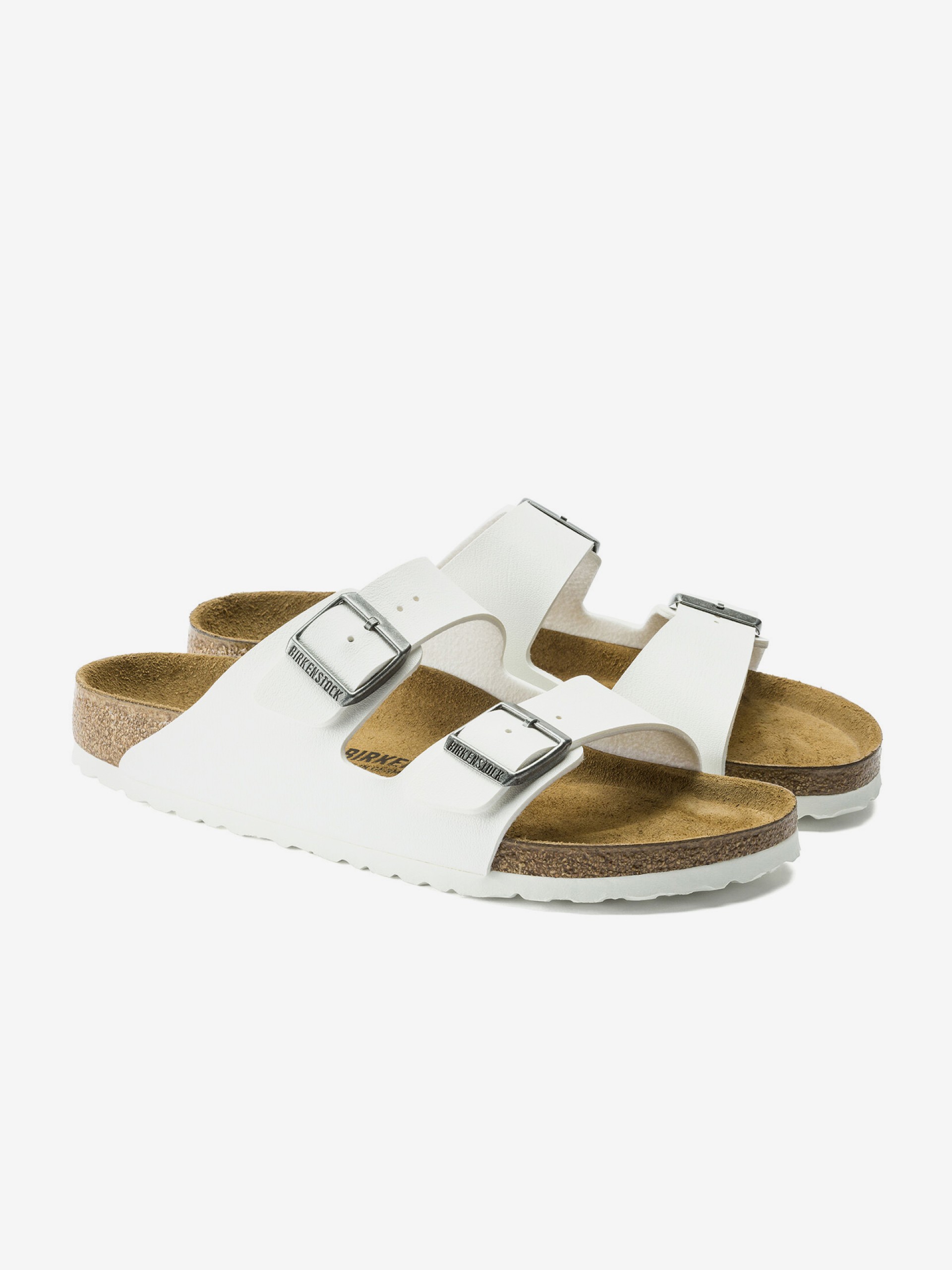 Chinelos Birkenstock Arizona Birko-Flor Brancos