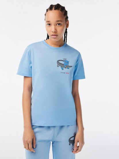 Lacoste Women's Netflix Organic Cotton - Stranger Things T-shirt