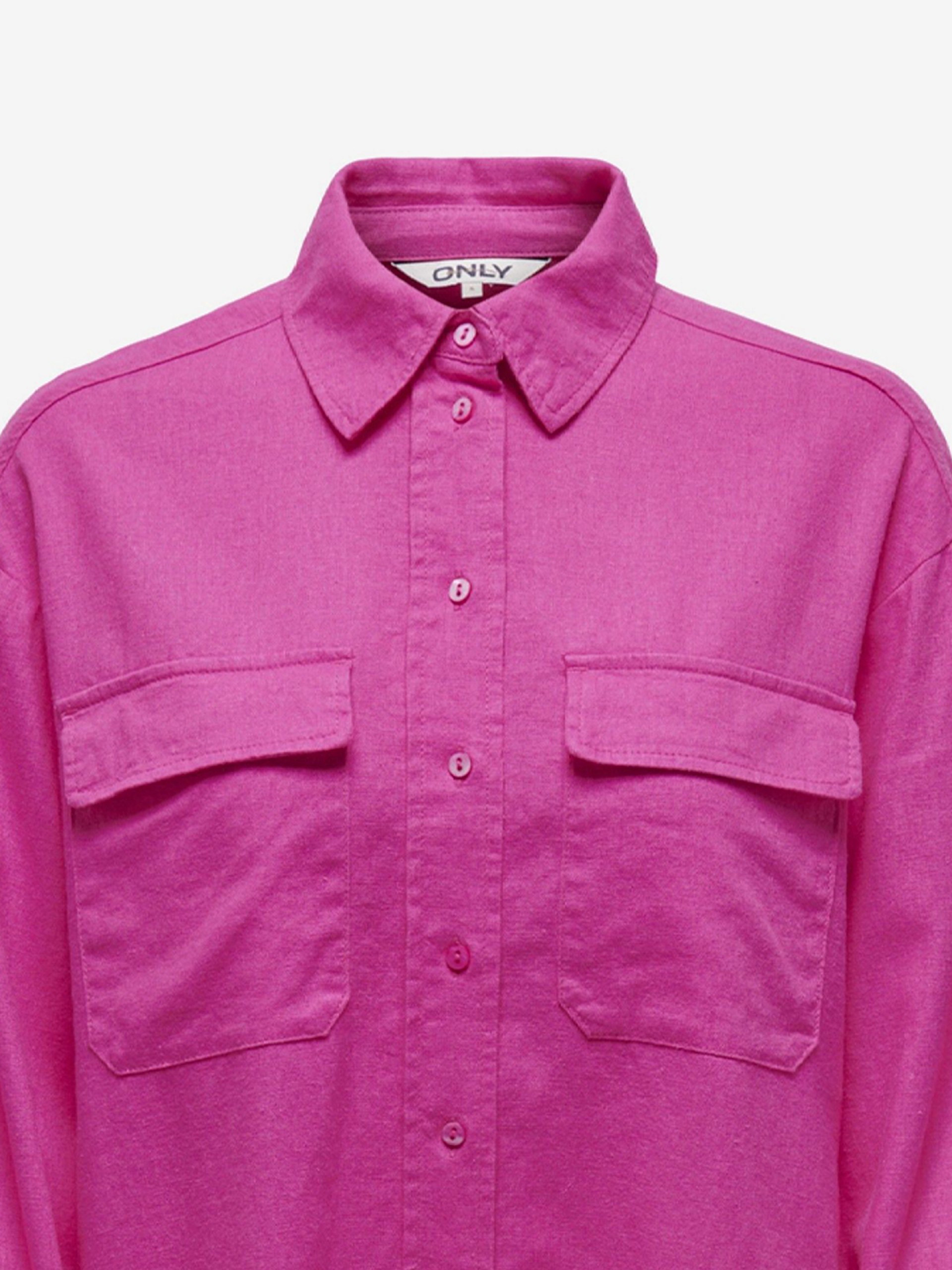 Only ONLCaro Ovs Linen Bl Cc Pnt Shirt