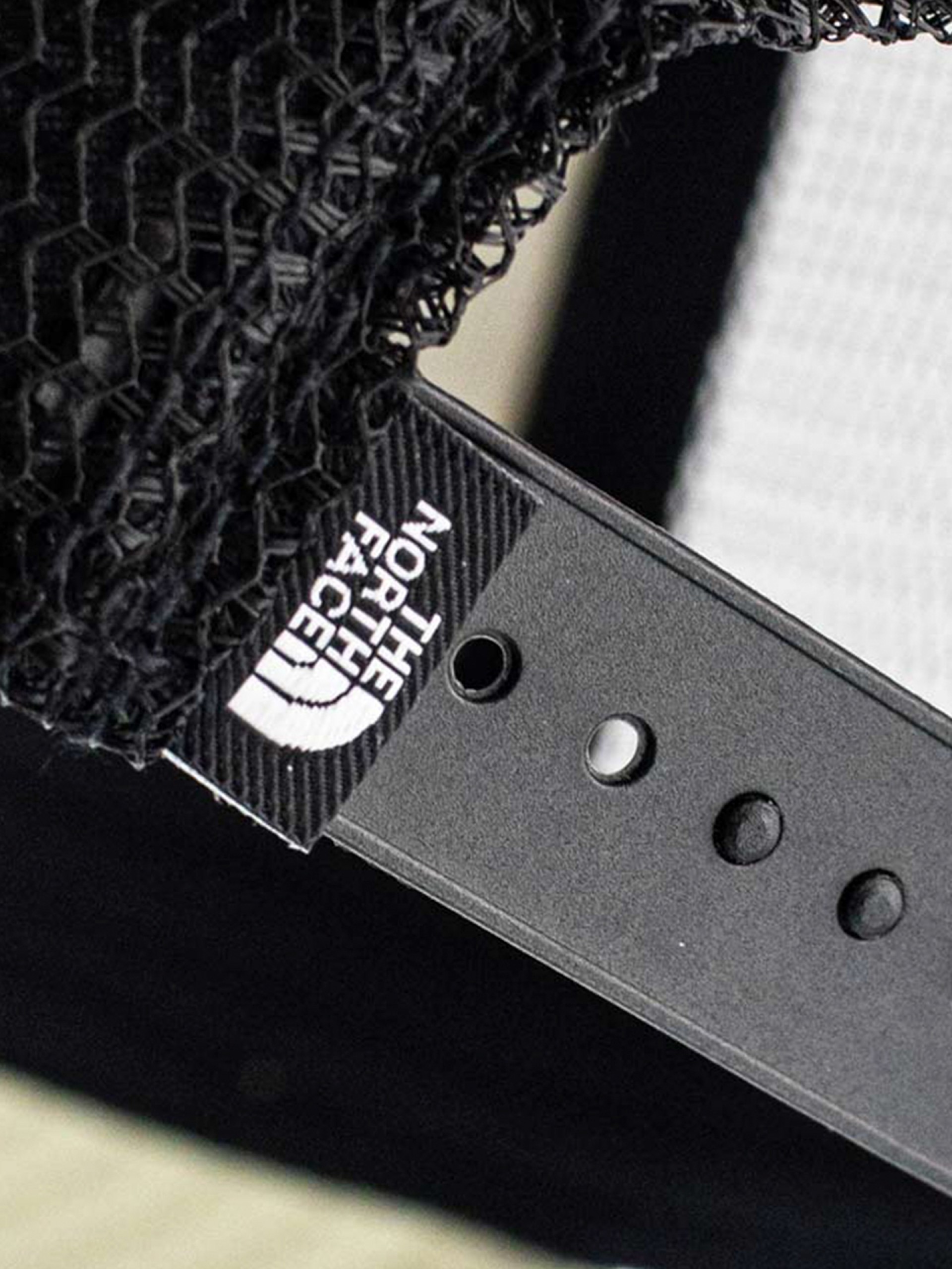 The North Face Mudder Trucker Beige and Black Cap