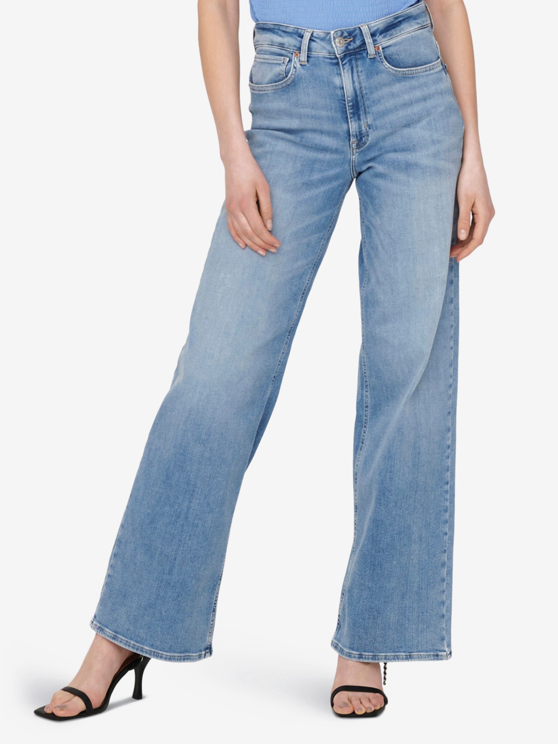 Only ONLMadison Blush High-Waist Wide Jeans