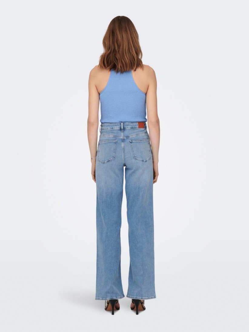 Only ONLMadison Blush High-Waist Wide Trousers