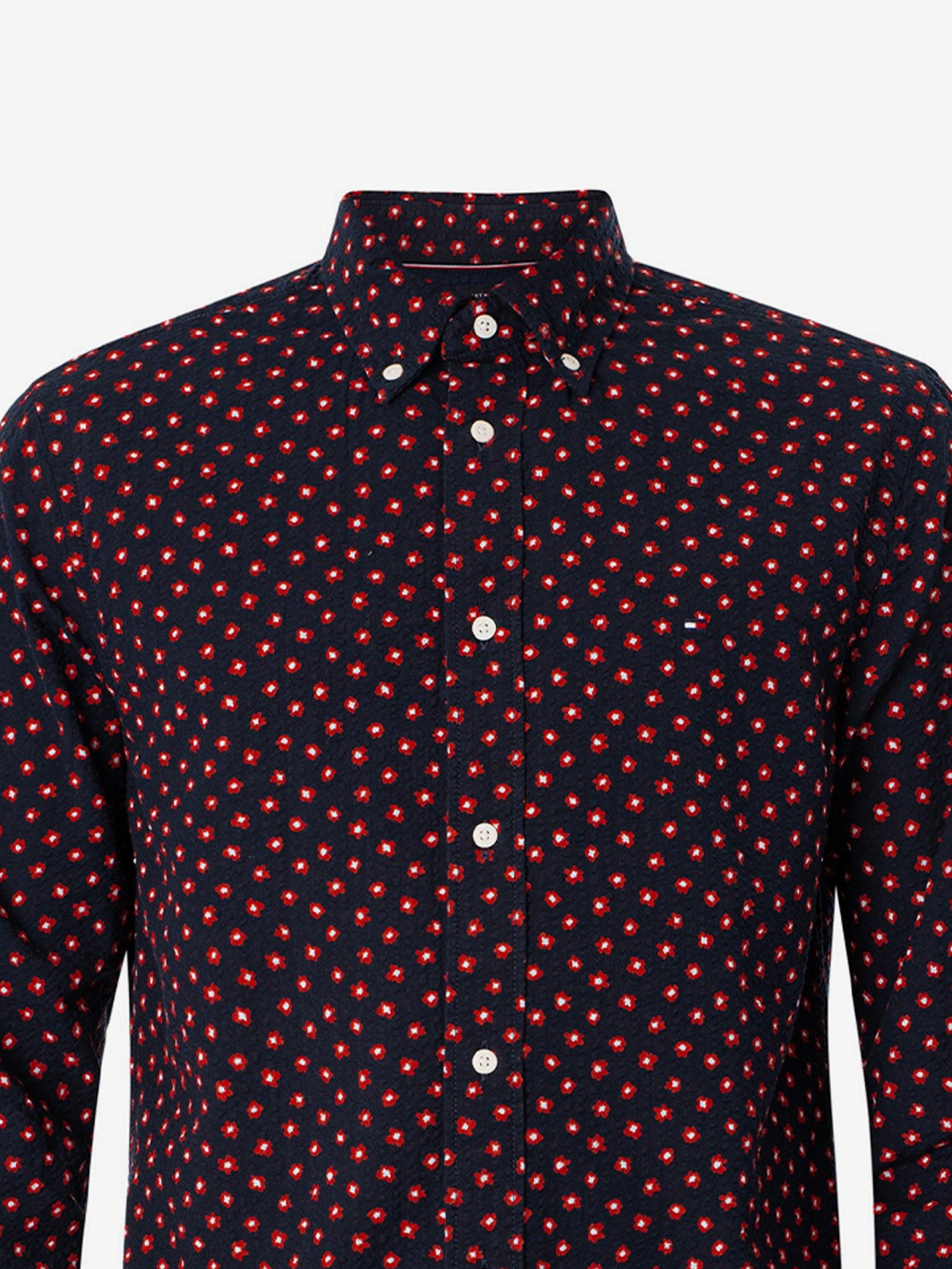 Camisa Tommy Hilfiger Floral Print Seersucker