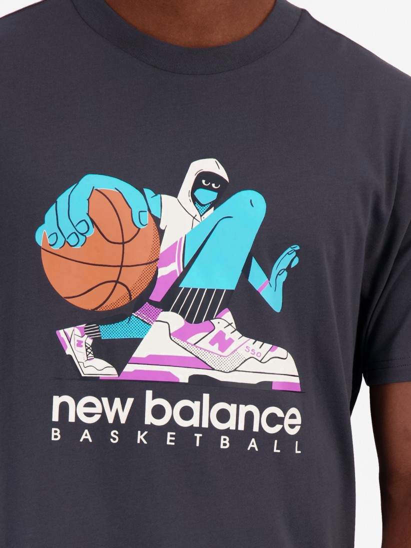 Camiseta New Balance Hoops Cotton Jersey Sleeve