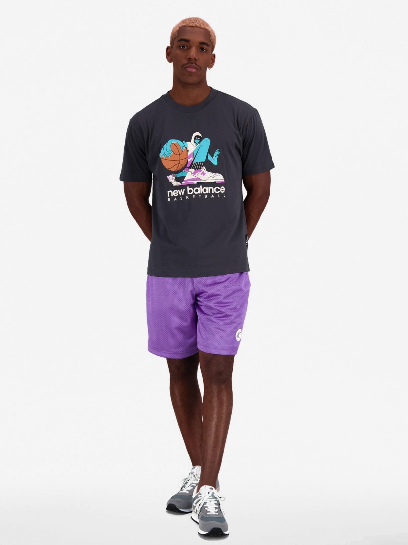 New Balance Hoops Cotton Jersey Sleeve T-shirt