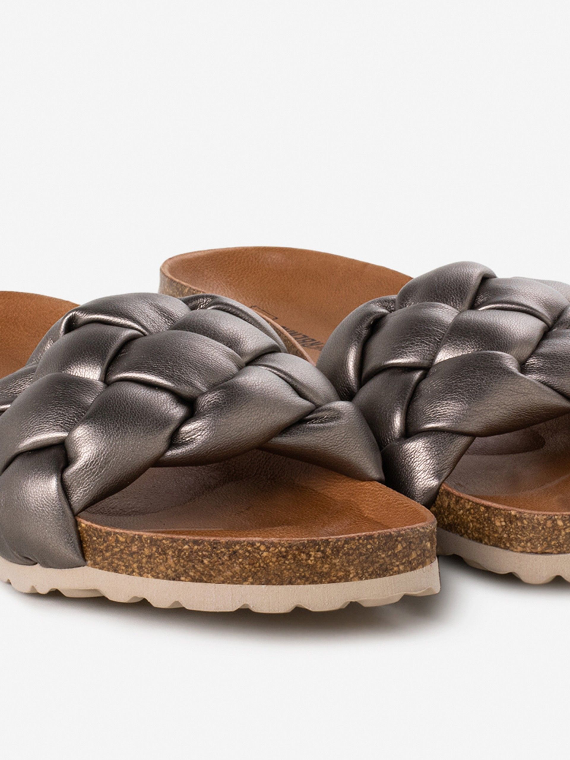 Chinelos Verbenas Rai Trenza Soft Metal