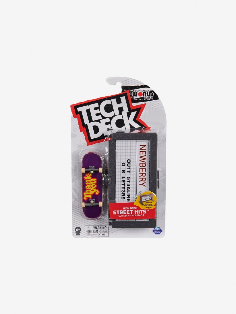 Monopatn Miniatura Fingerboards Tech Deck Street Hits - Signage