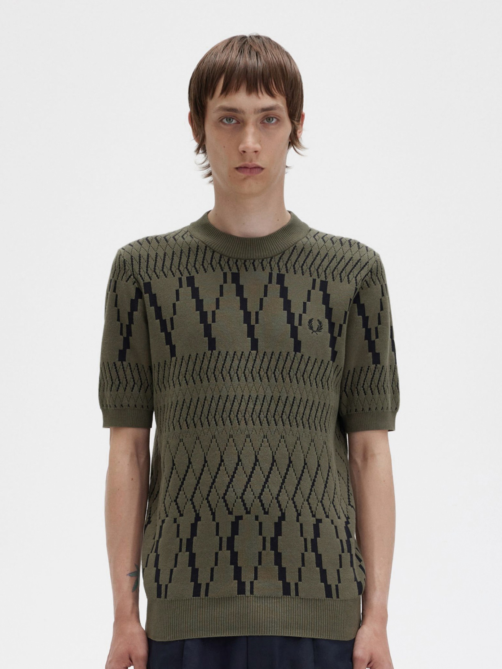 T-shirt Fred Perry Argyle Knitted