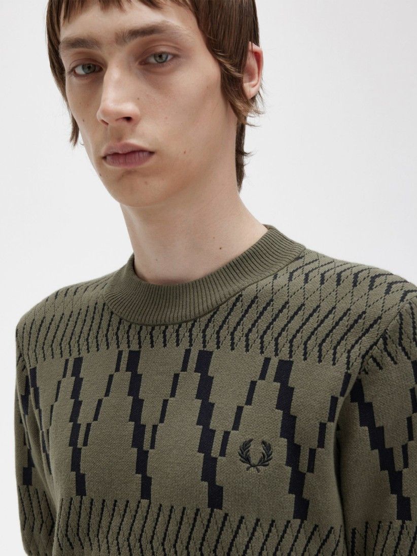 Fred Perry Argyle Knitted T-shirt
