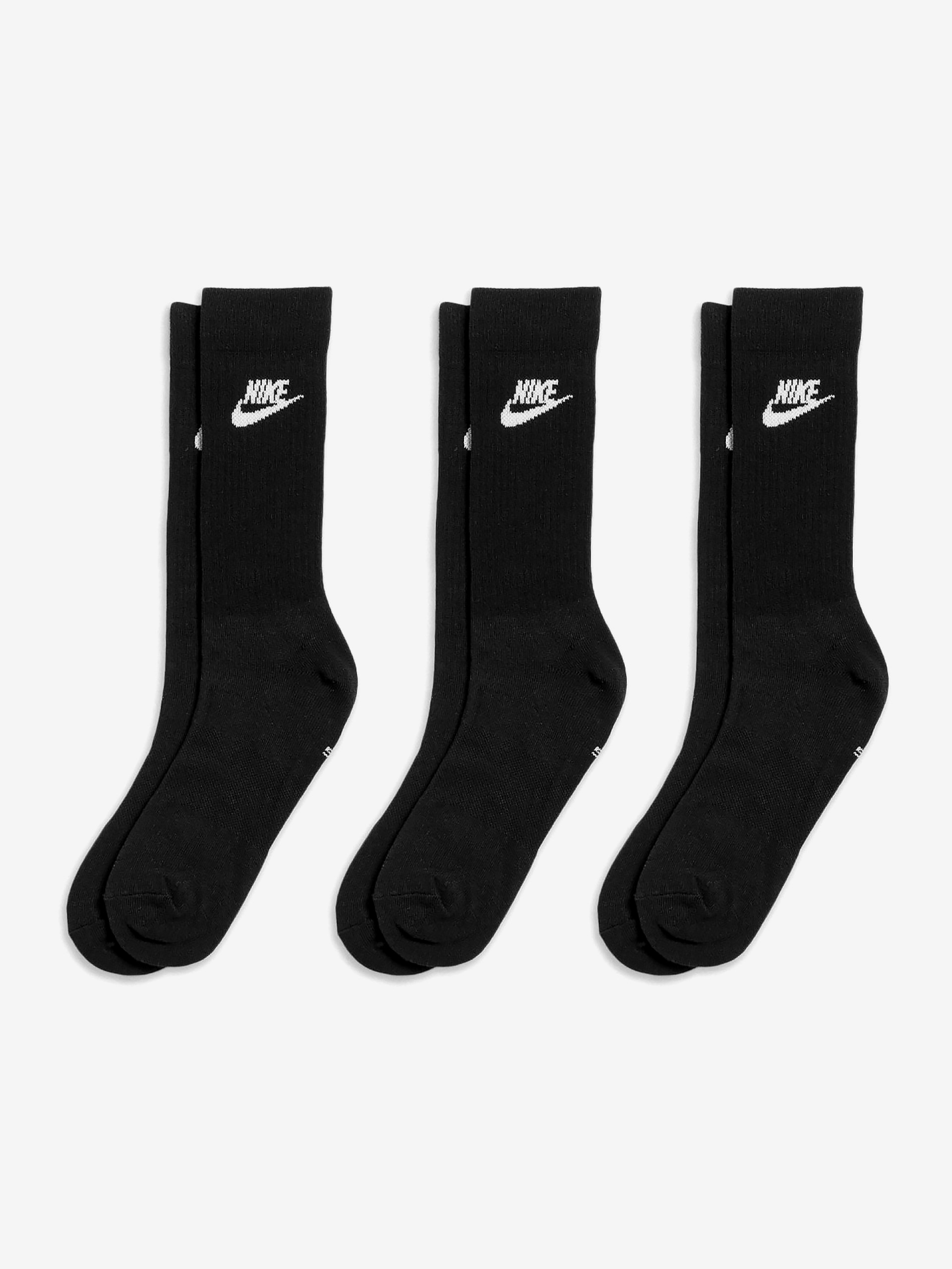 Calcetines Nike Sportswear Everyday Essential Negros (3 Pares)