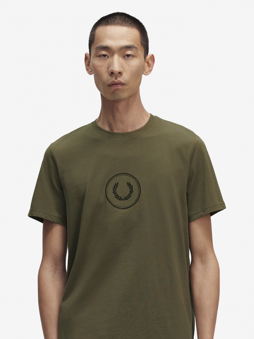 T-shirt Fred Perry Round Wreath
