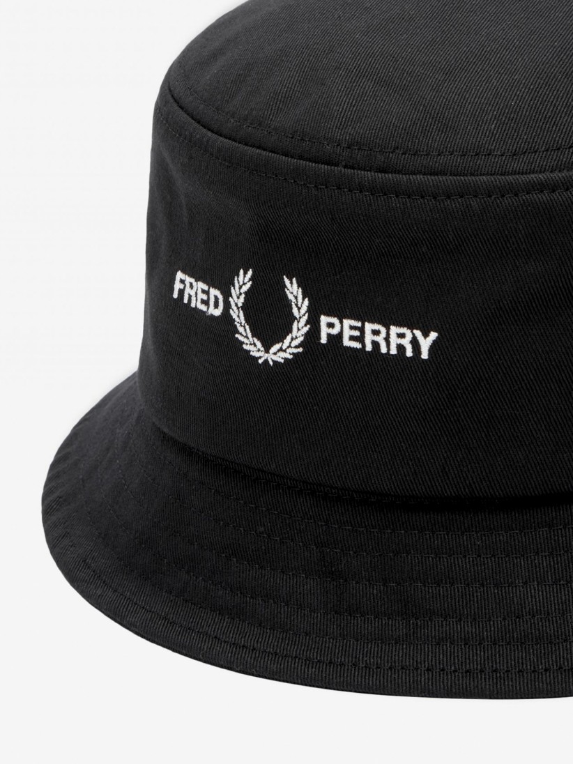 Fred Perry Twill Graphic Branding Bucket Hat