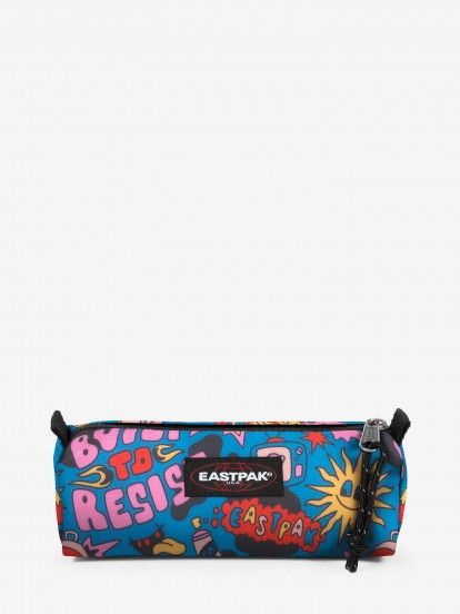 Estuche Eastpak Benchmark Single Doodle Blue