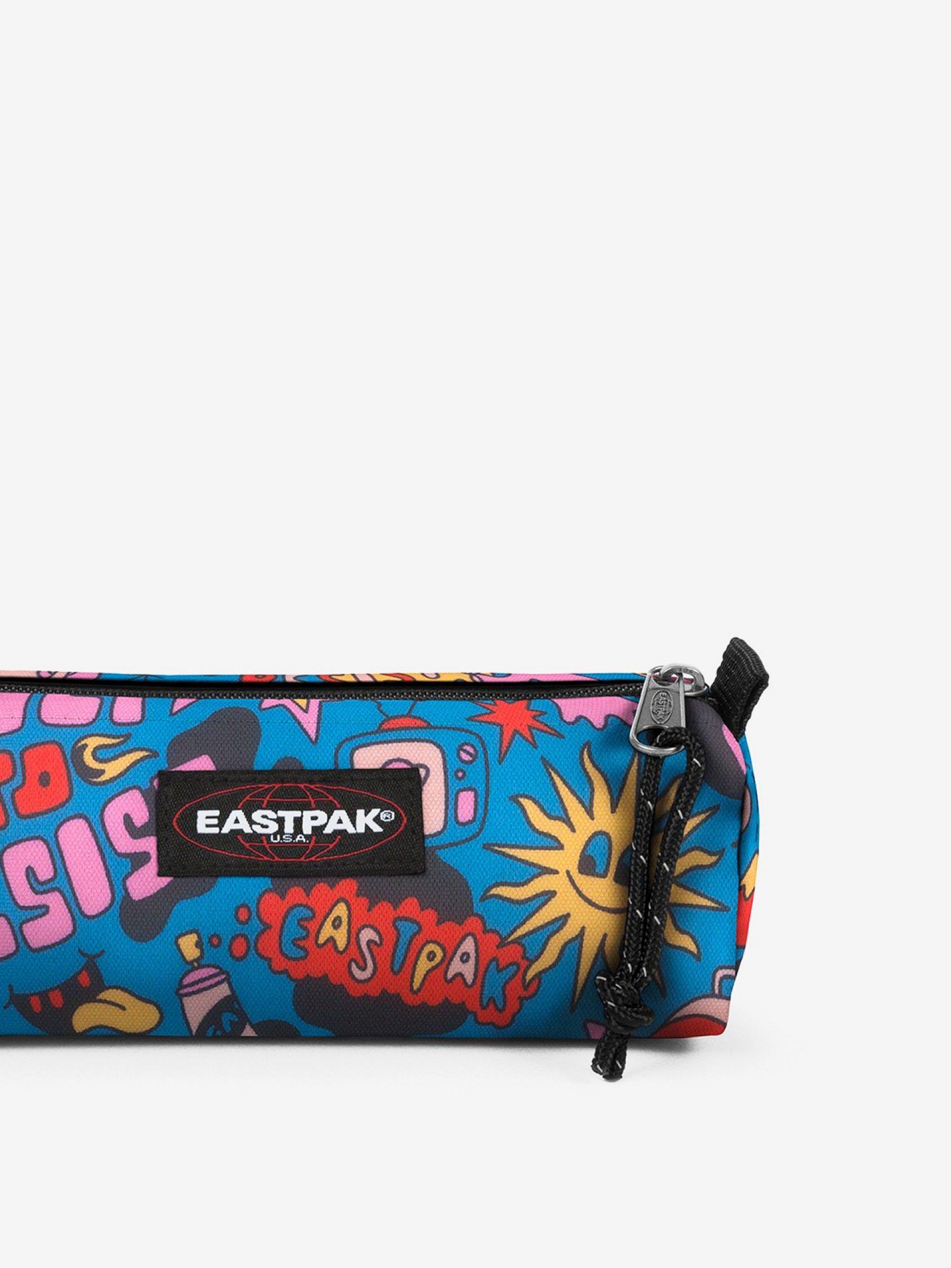 Estojo Eastpak Benchmark Single Doodle Blue