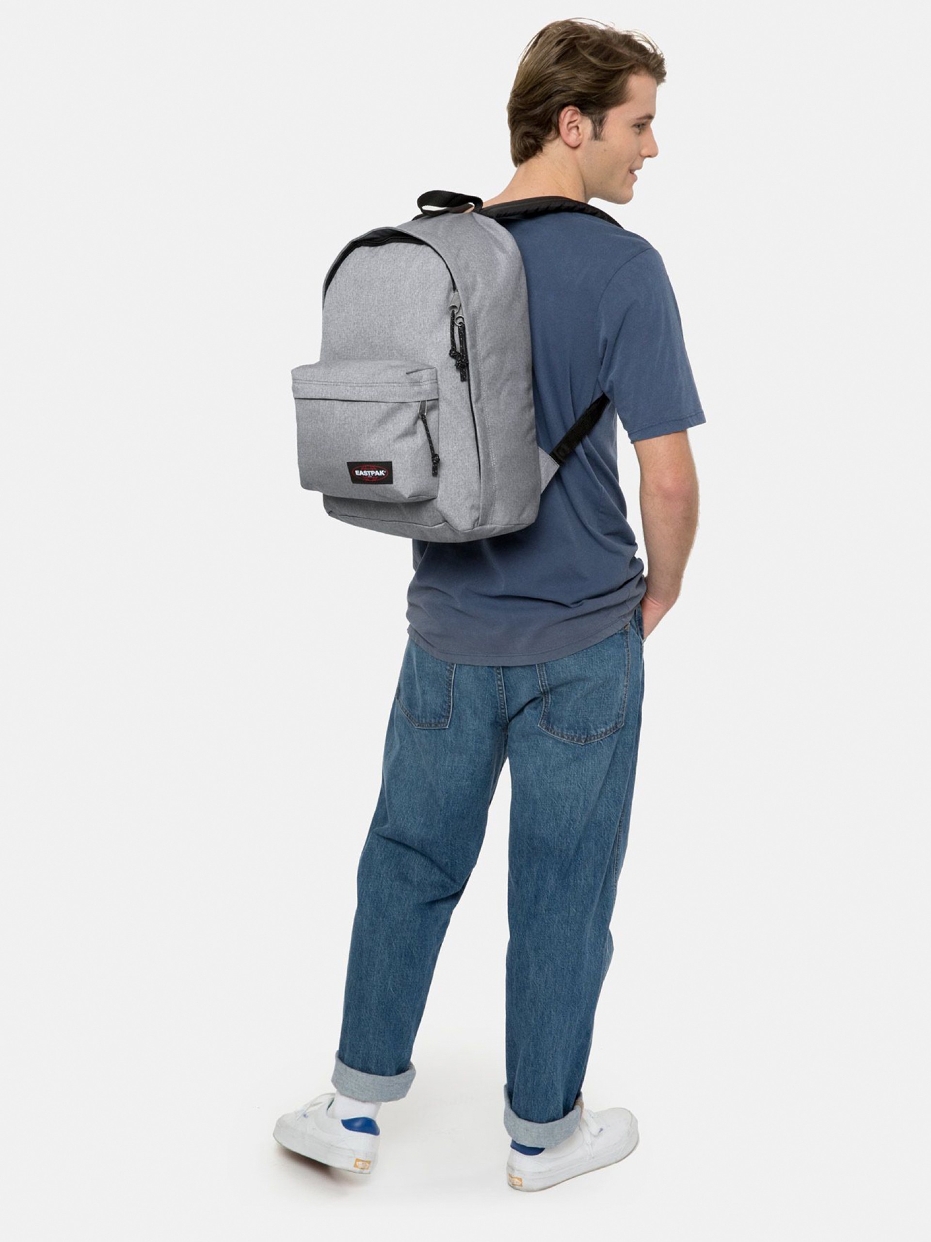 Mochila Escolar Eastpak Out Of Office Gris