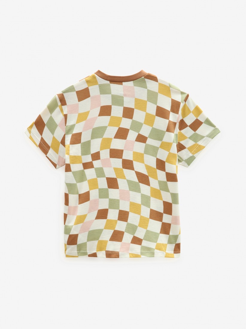 T-shirt Vans Checker Print Crew Kids