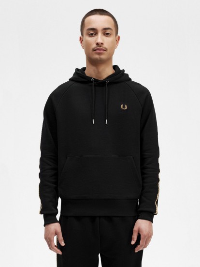 Fred Perry Chequerboard Tape Hoodie