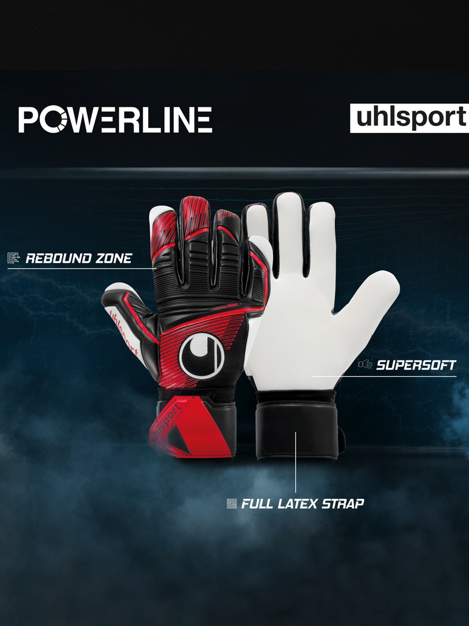 Luvas de Guarda-Redes Uhlsport Powerline Supersoft HN