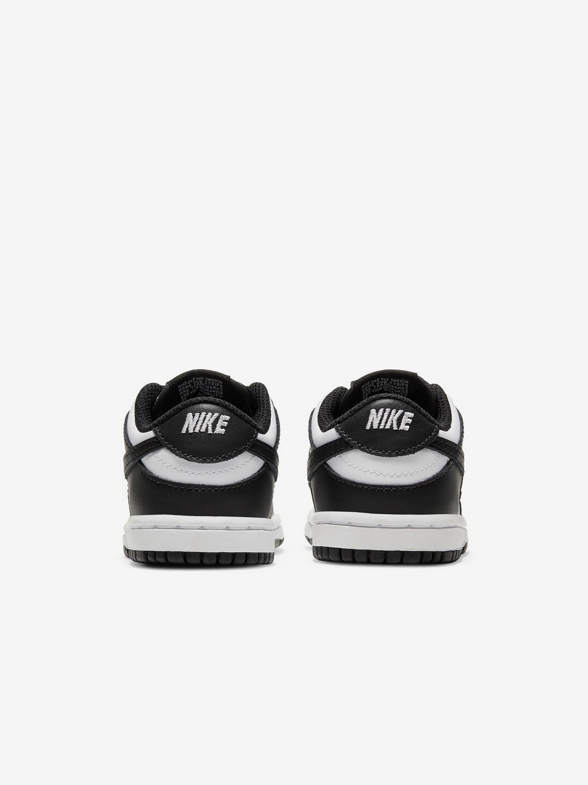 Sapatilhas Nike Dunk Low Pretas e Brancas Para Bebé
