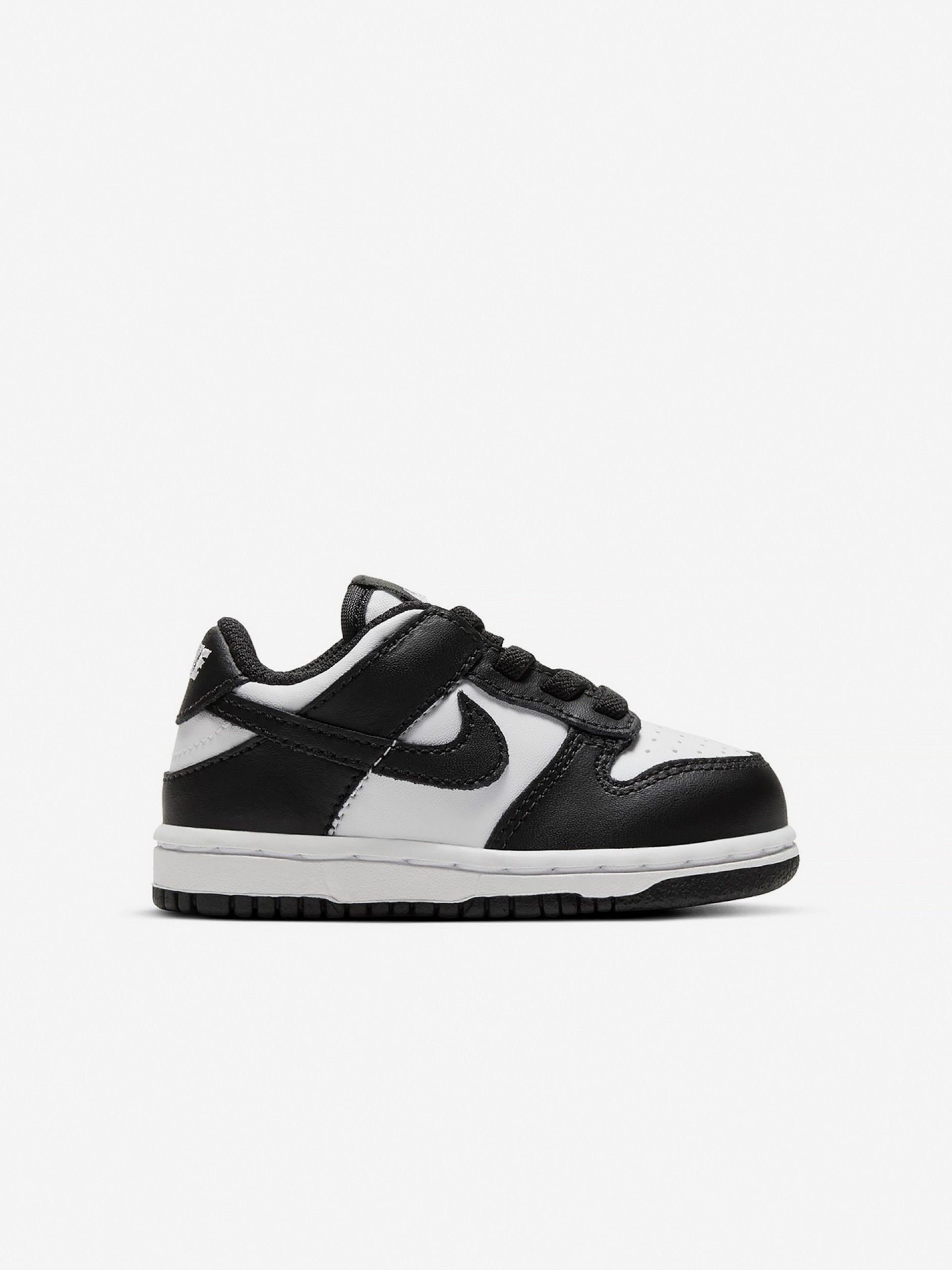 Sapatilhas Nike Dunk Low Pretas e Brancas Para Bebé