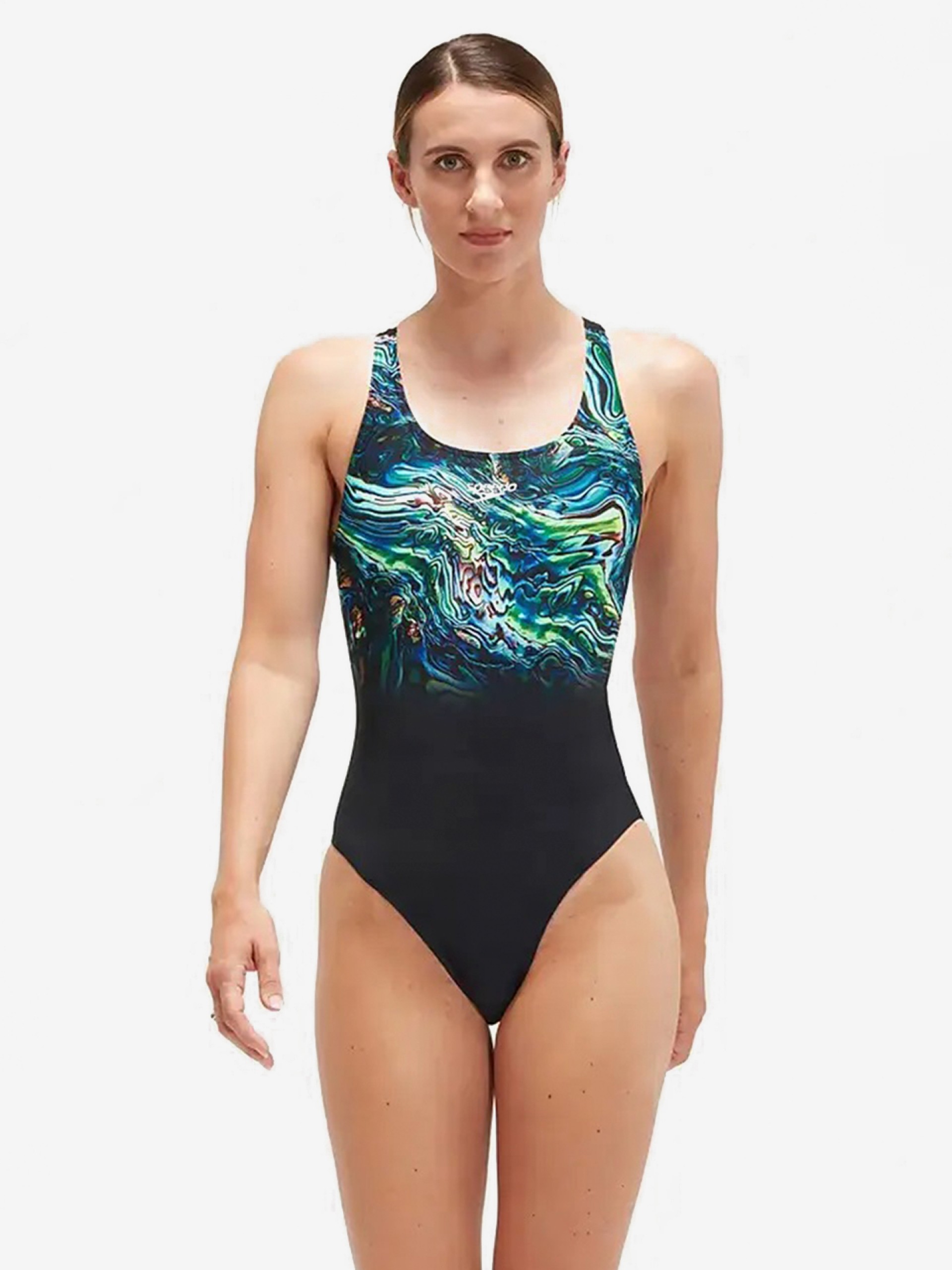 Speedo Placement Digital Powerback Swimsuit
