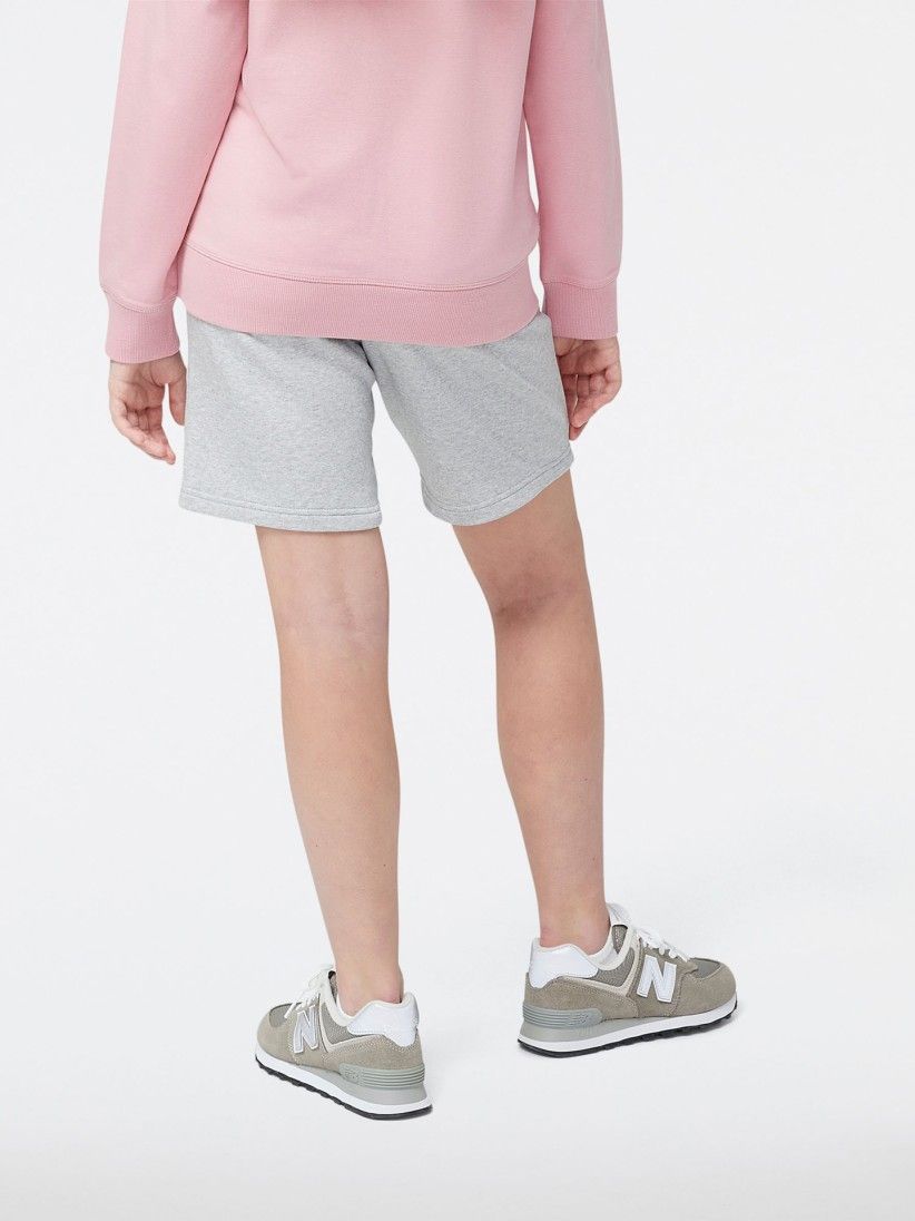 New Balance Essentials Stacked Logo French Terry Kids Shorts