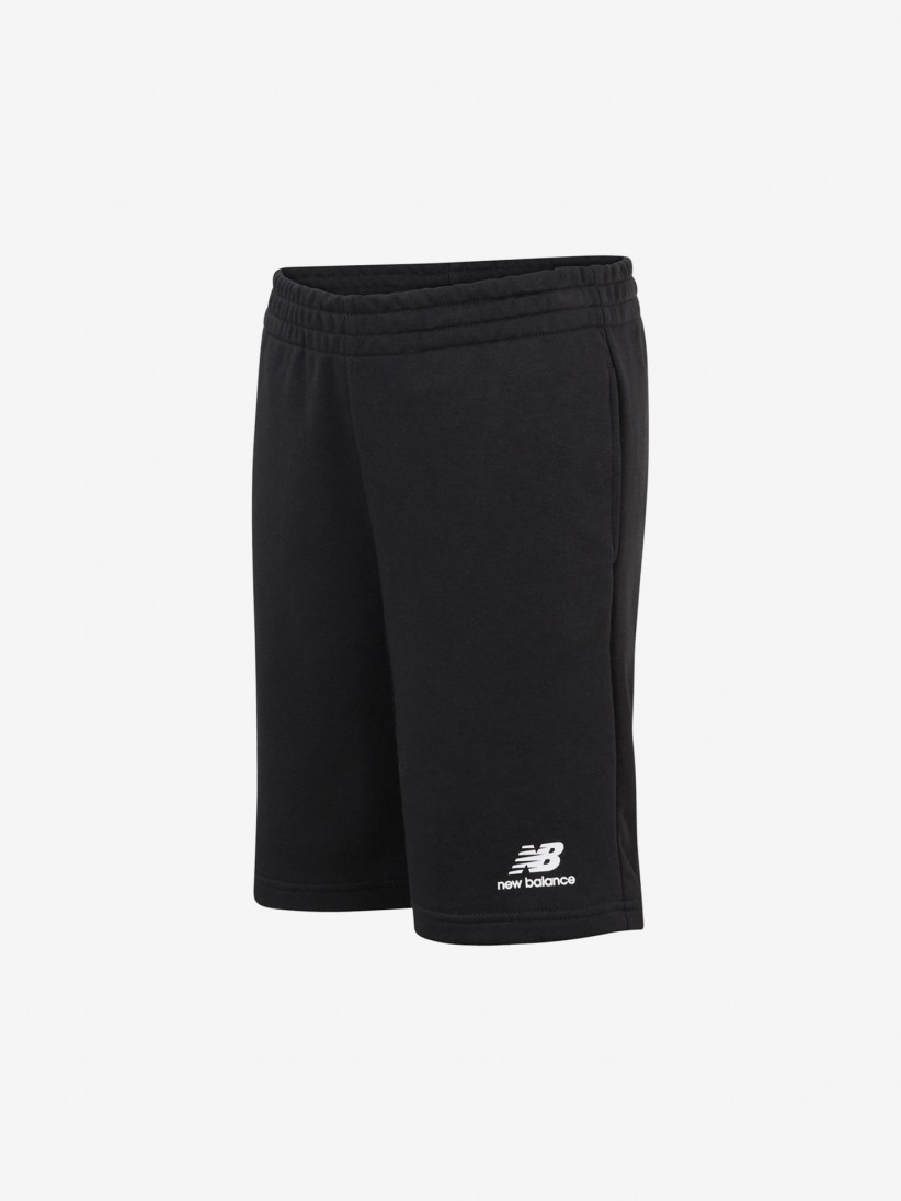 New Balance Essentials Stacked Logo French Terry Kids Shorts
