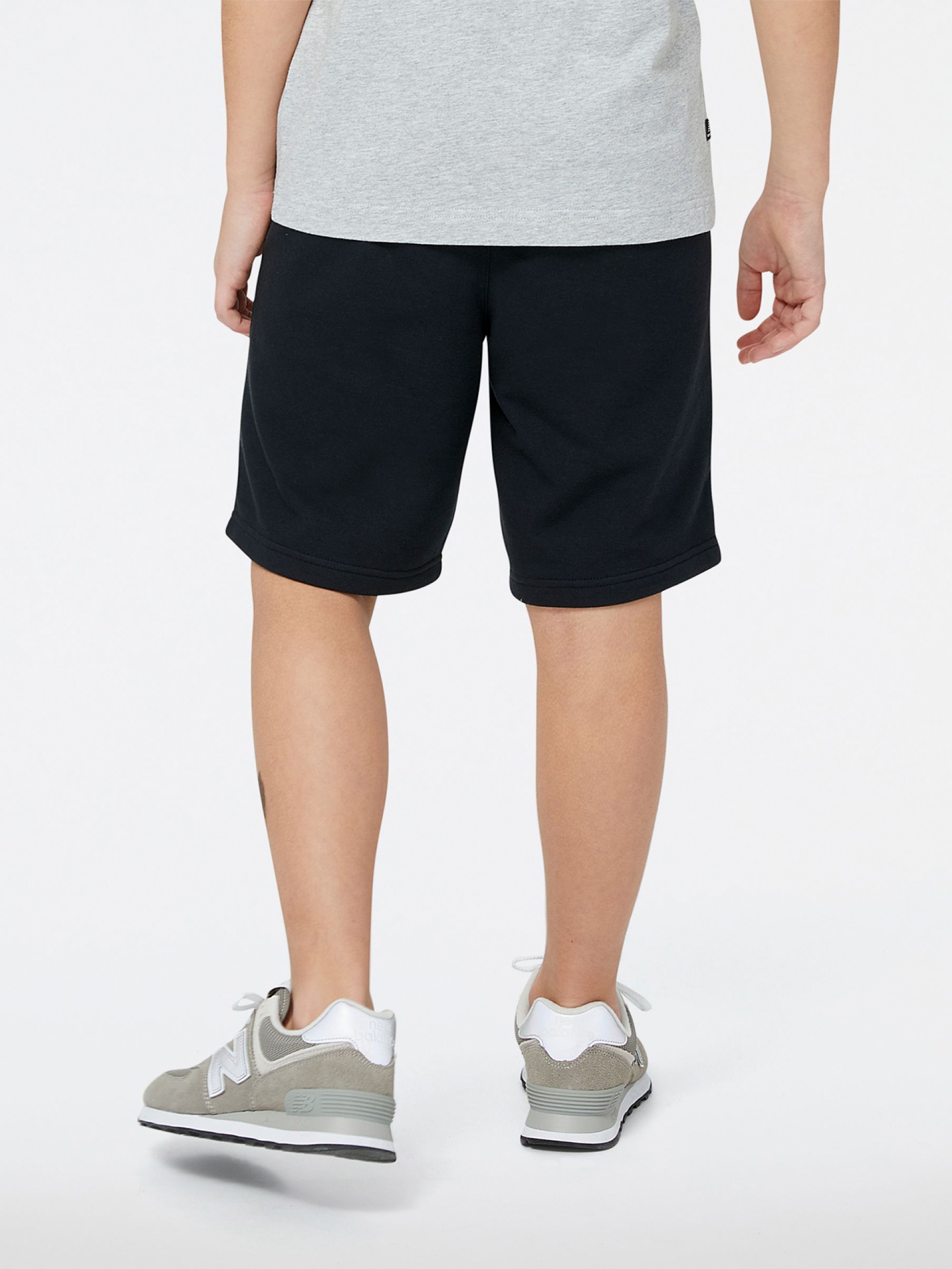 Calções New Balance Essentials Stacked Logo French Terry Kids