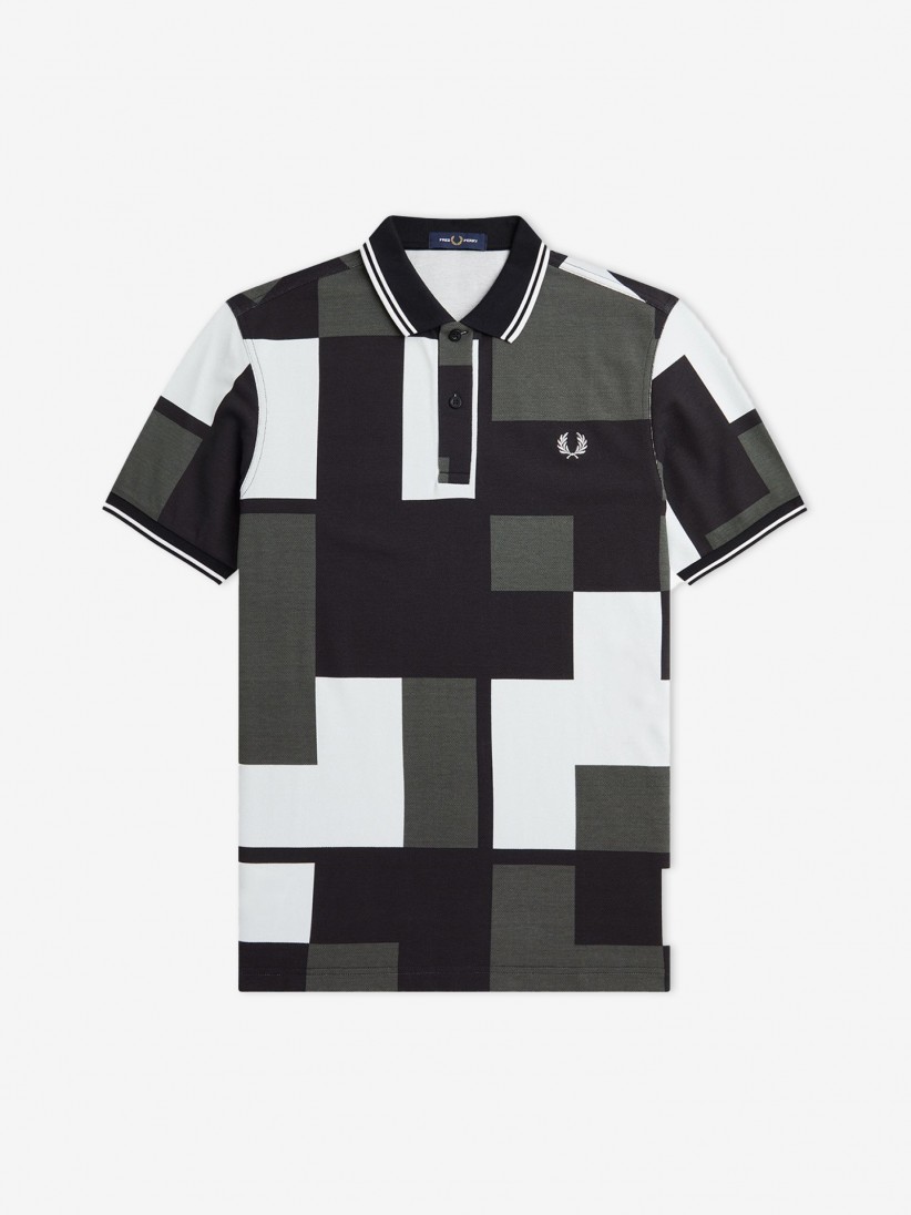 Fred Perry Pixel Print Polo Shirt