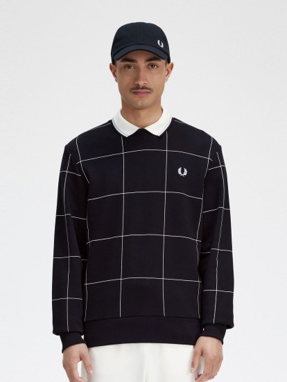 Camisola Fred Perry Grid Detail