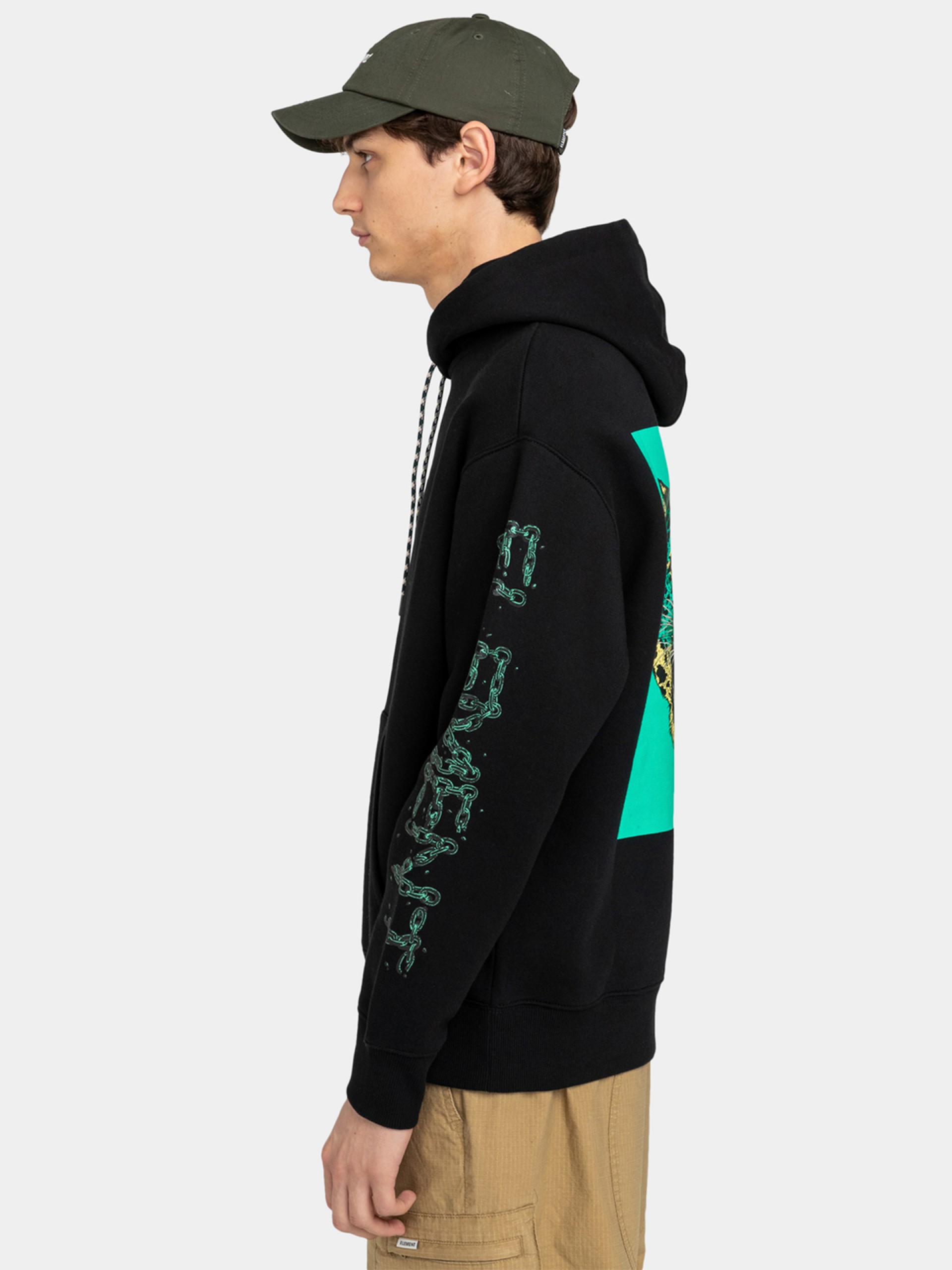 Sudadera con Capucha Element Hirotton Leopard