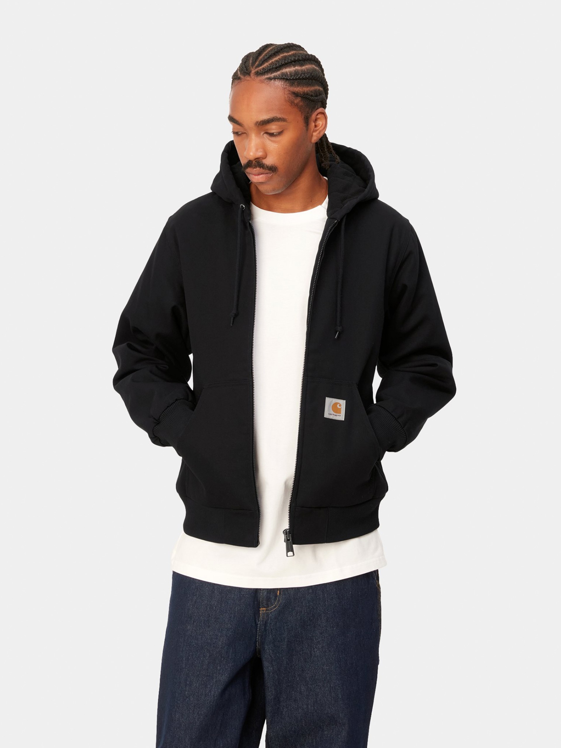 Casaco com Capuz Carhartt WIP Active (Winter) Preto