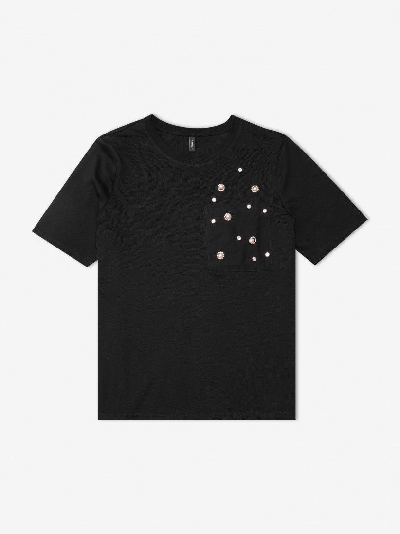 Camiseta Only ONLSally Life Pocket Bling