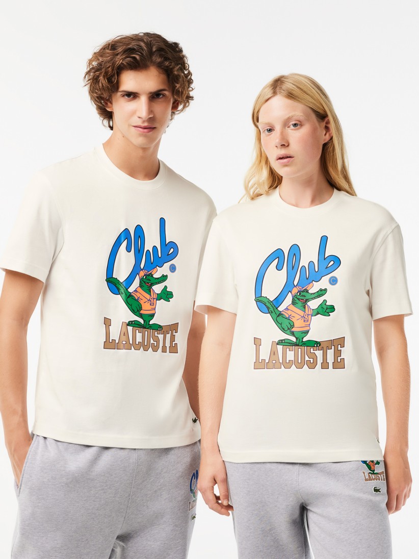 Camiseta Lacoste Relaxed Fit Signature