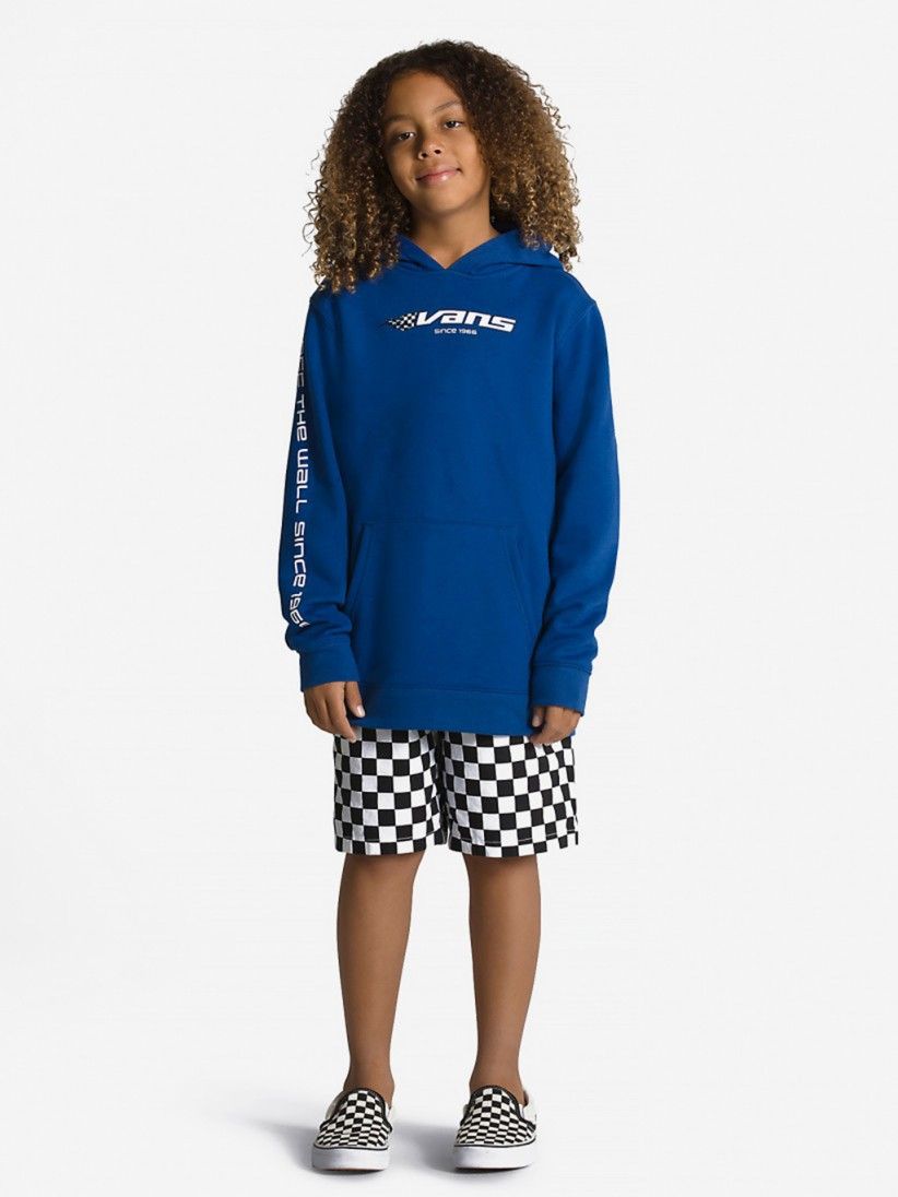Vans Reflective Checkerboard Flame PO Kids Sweater
