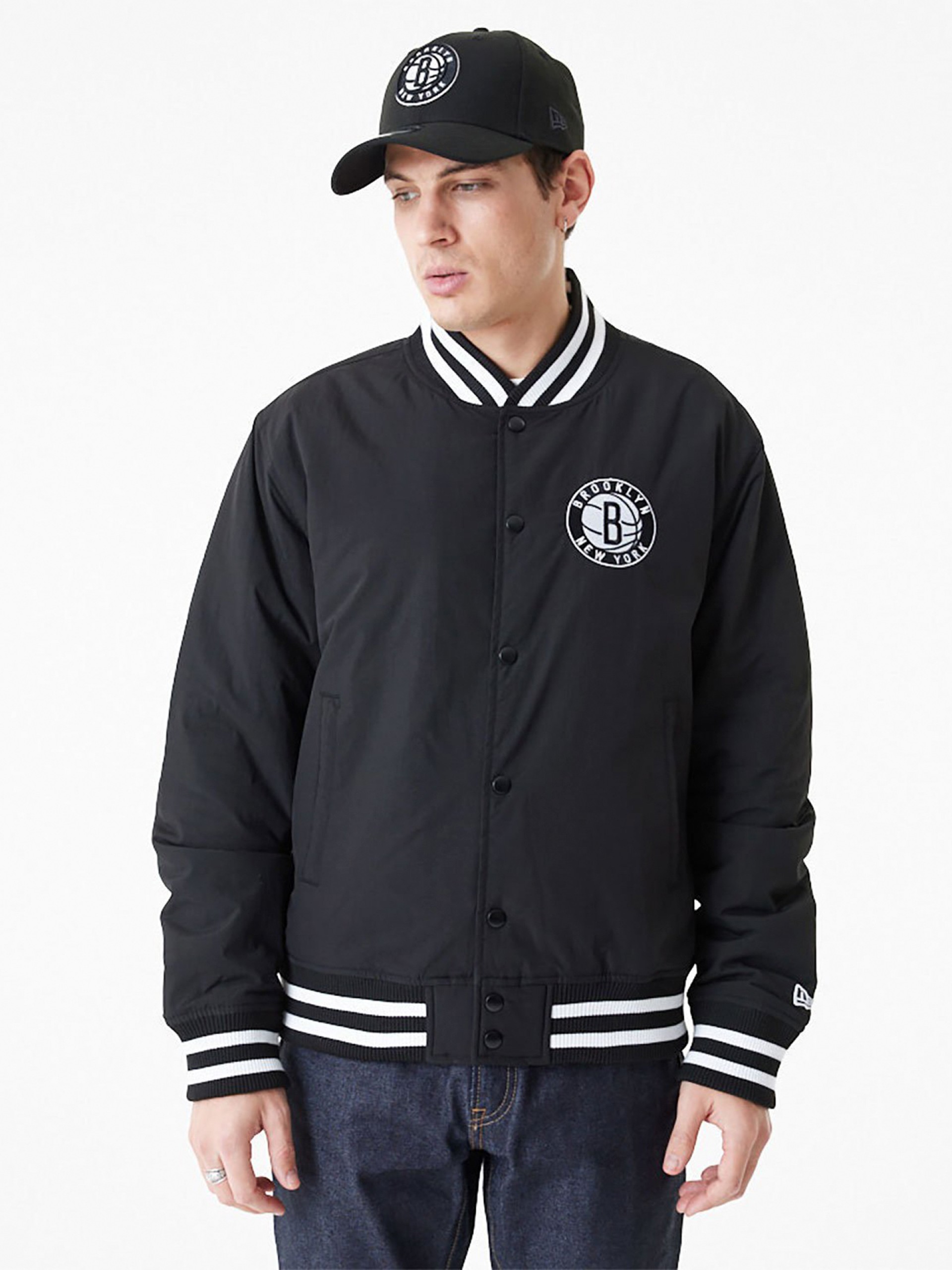 Casaco New Era Brooklyn Nets Team Script