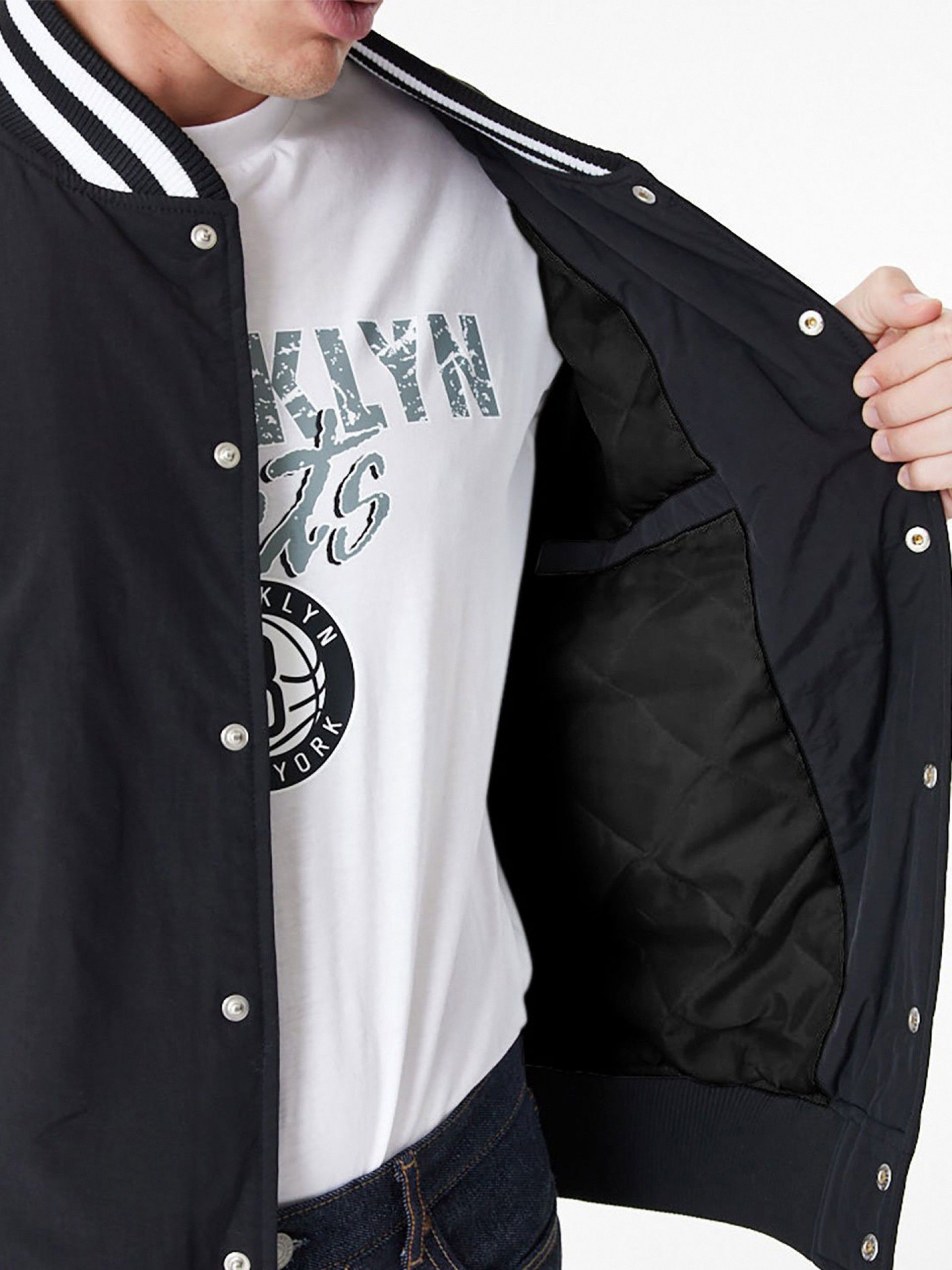 Casaco New Era Brooklyn Nets Team Script