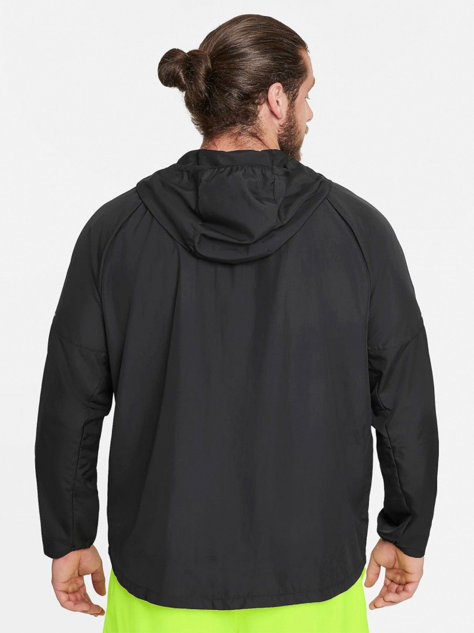 Chaqueta con Capucha de Running Nike Repel Miler Negra Para Hombre