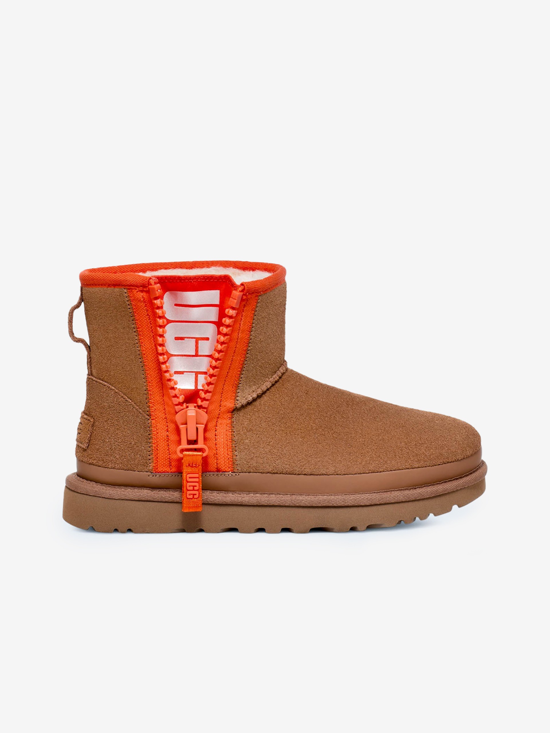 Botas Ugg Classic Mini Zipper Tape Logo Kids