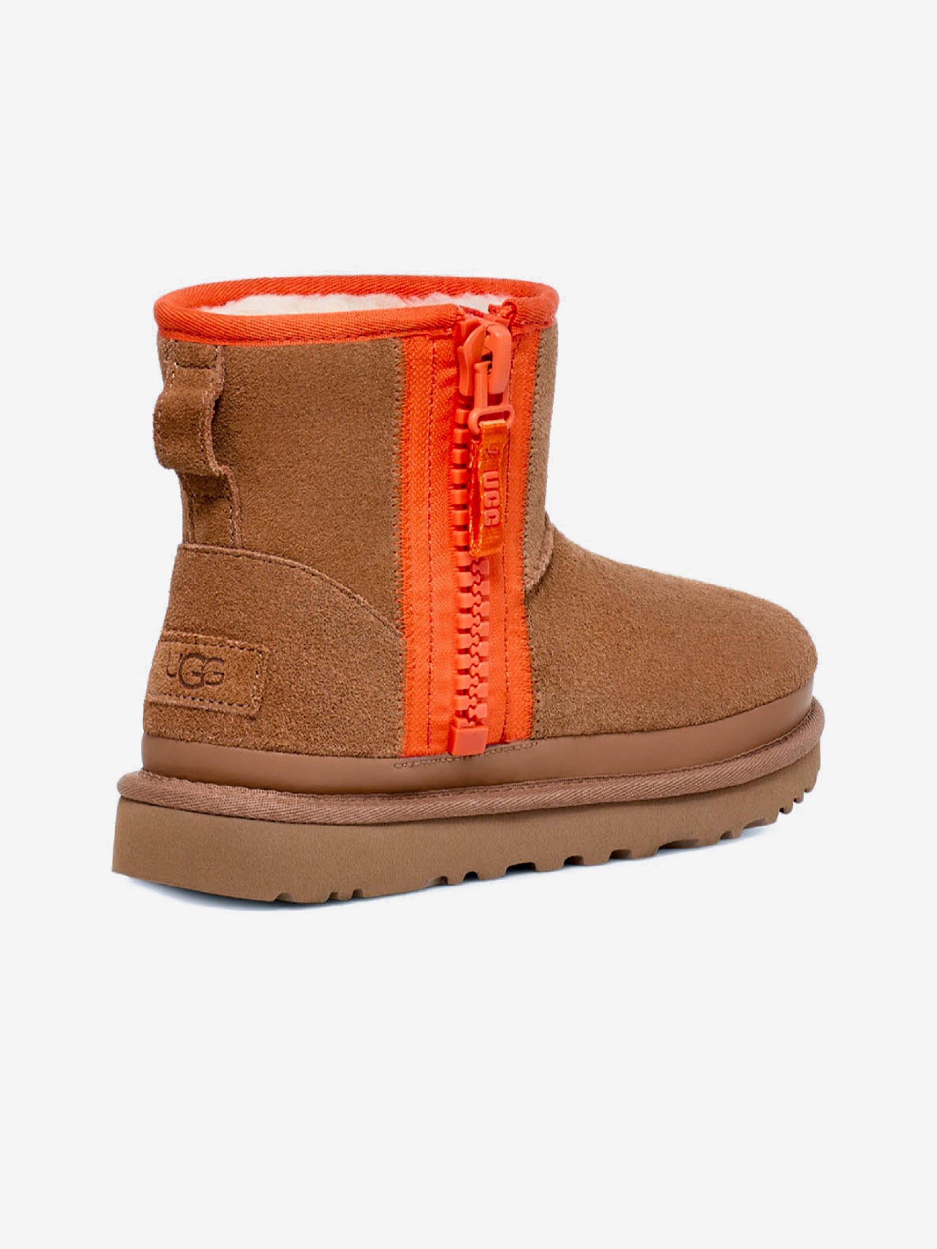 Botas Ugg Classic Mini Zipper Tape Logo Kids