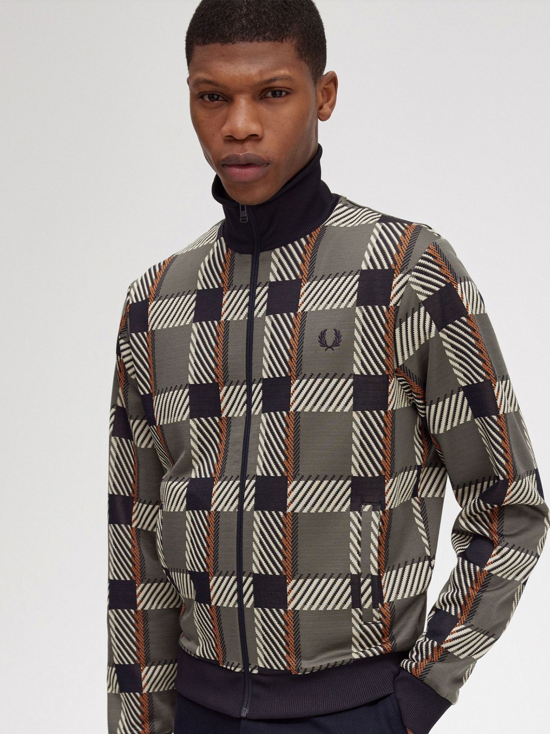 Casaco Fred Perry Glitch Tartan