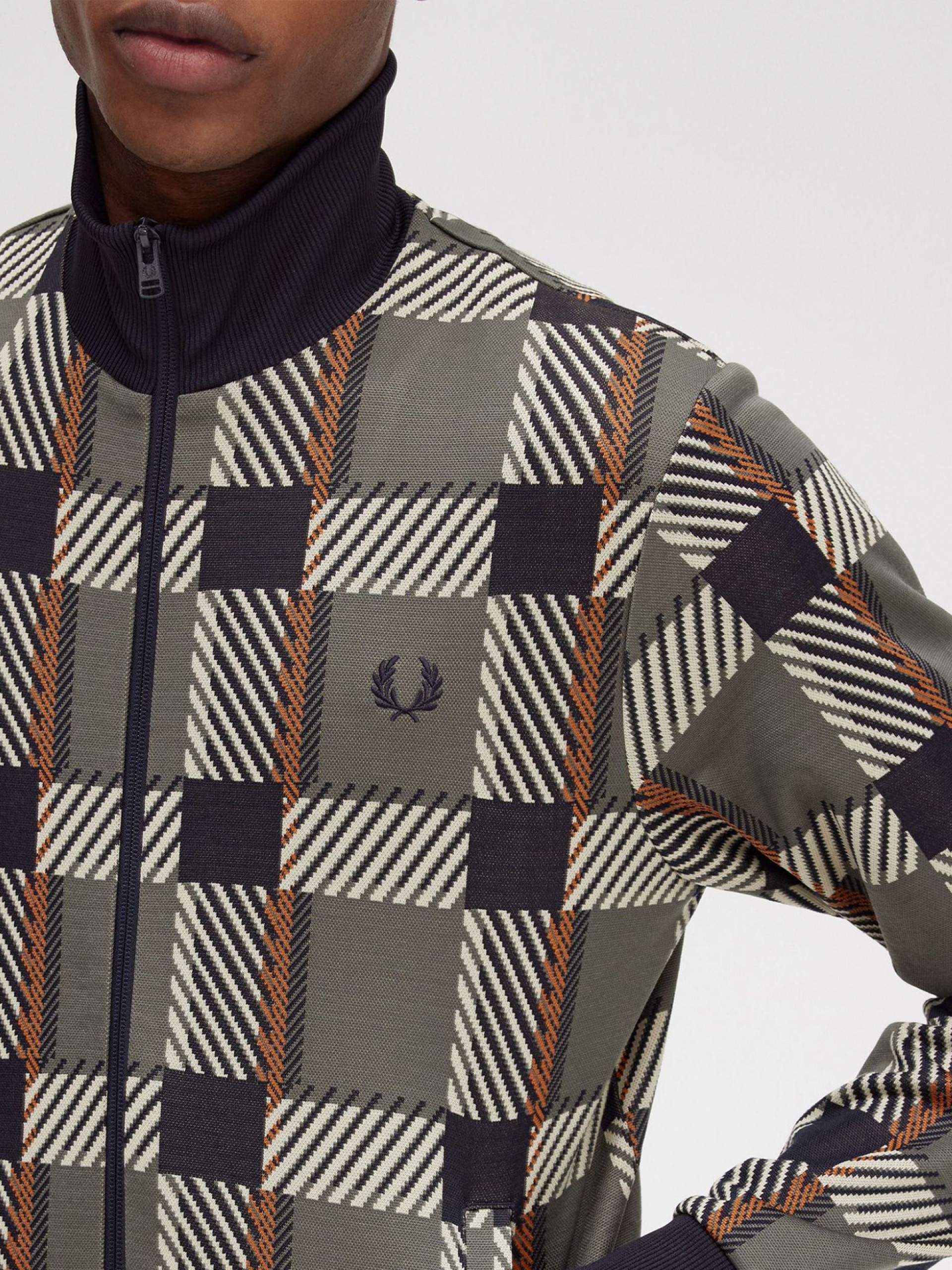 Casaco Fred Perry Glitch Tartan