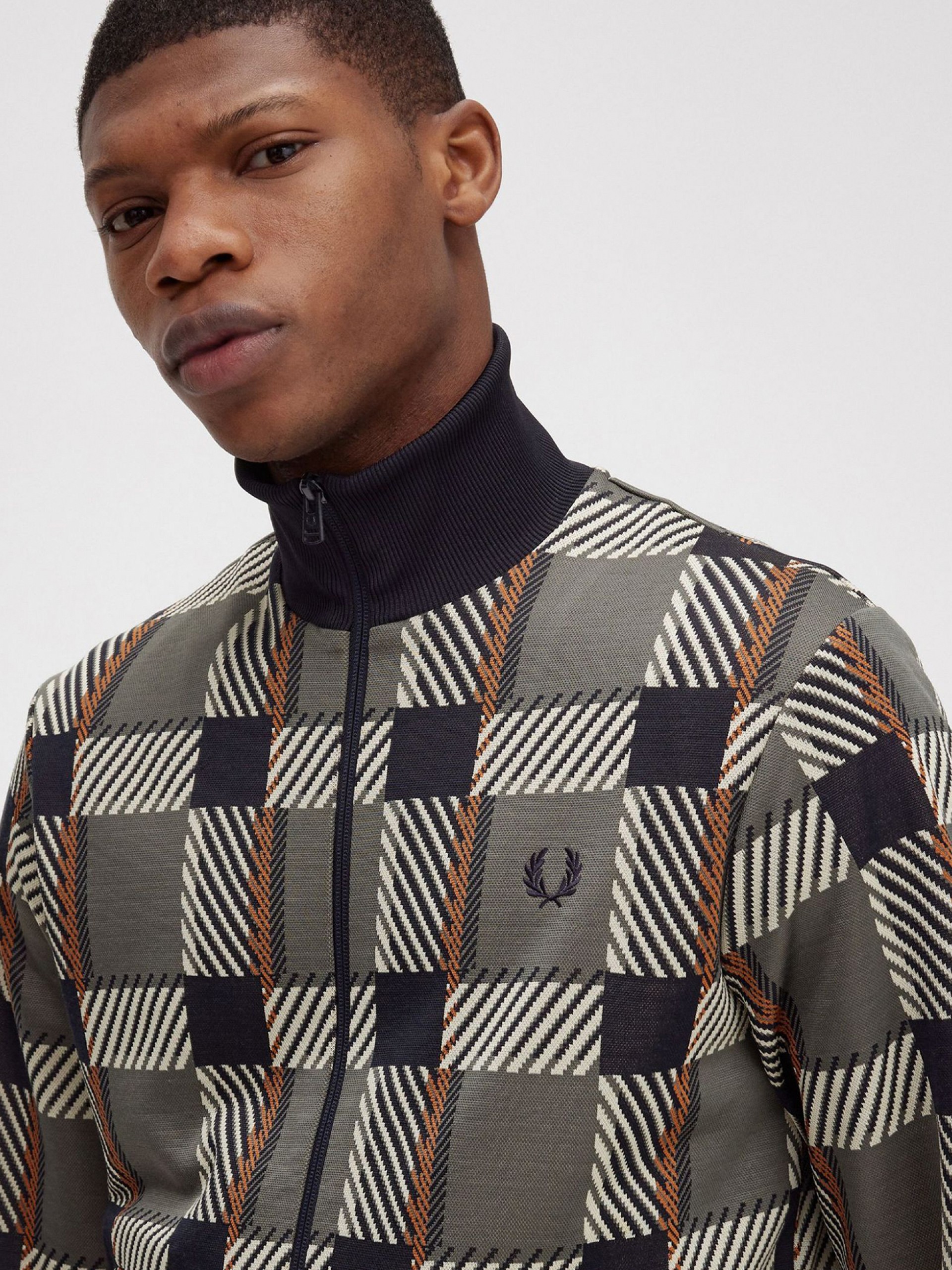 Casaco Fred Perry Glitch Tartan