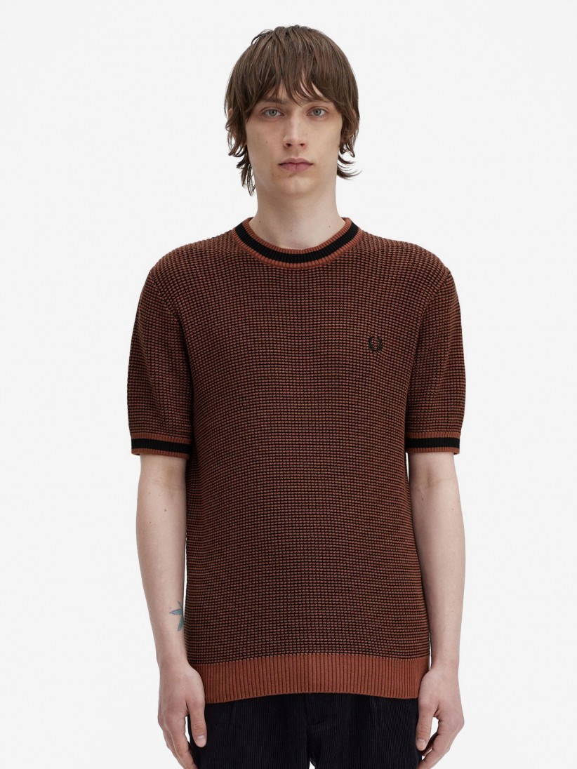 T-shirt Fred Perry Textured Knit