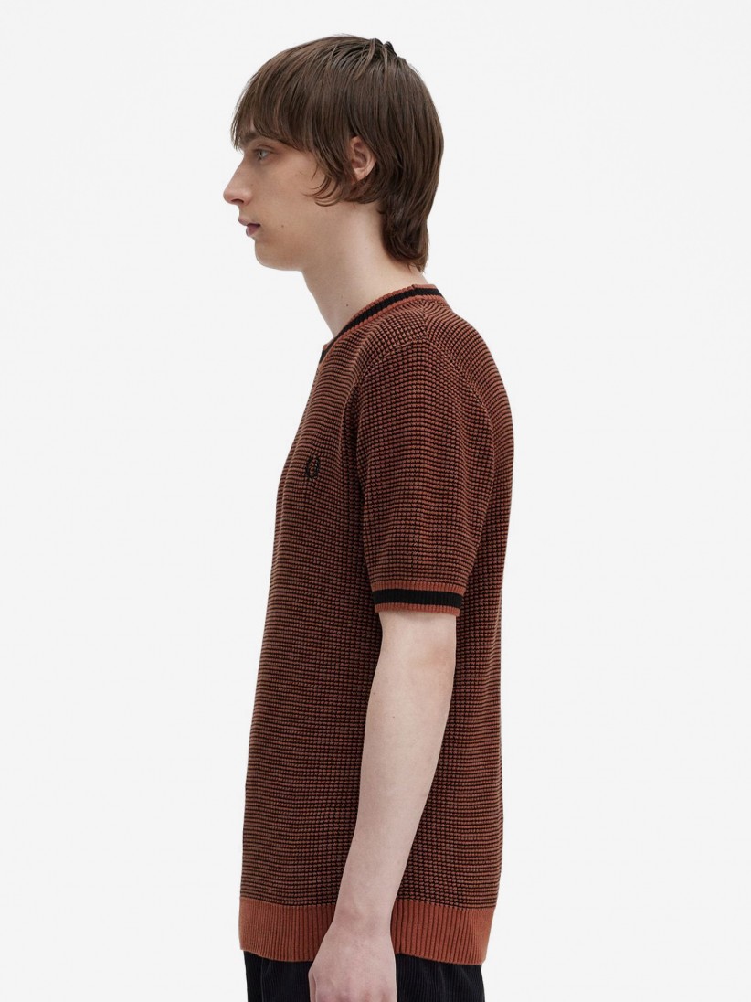 Fred Perry Textured Knit T-shirt